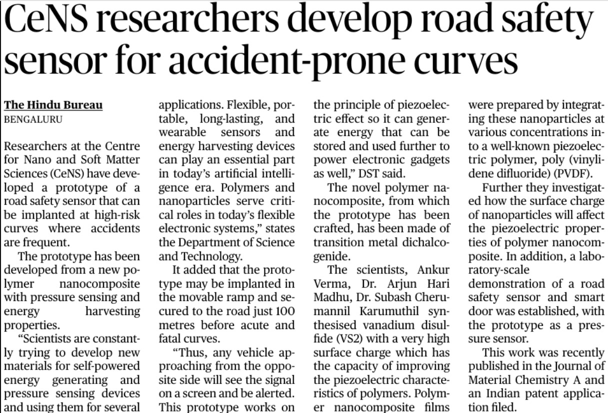 CeNS researchers develop road safety